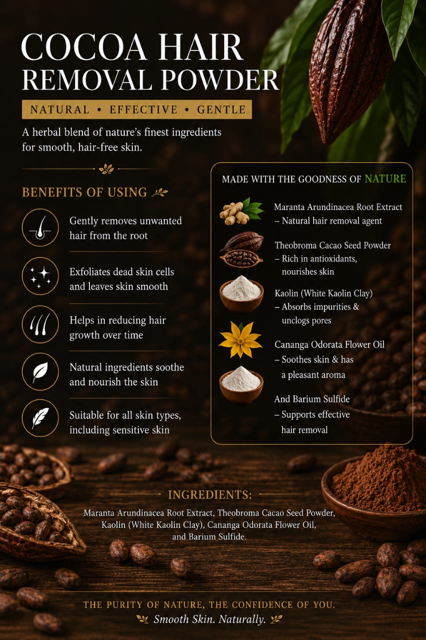 Cocoa Hair Removal Powder